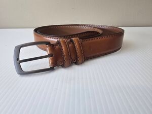 Joseph Abboud Leather Belt Brown Sz 34